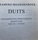 (394) Kramers Duits Woordenboek - Nederlands-Duits - 1973 - Diccionarios