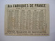 Calendrier 1890 - Aux Fabriques De France - Exposition Universelle De 1890 - République Argentine - Tamaño Pequeño : ...-1900