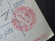 Delcampe - Ungarn 1927 Paketkarte Nachnahme Remboursement Mit Fiskalmarke Und Rotem Stempel Keszpenzzel Bermentesitive Szeged 2 - Cartas & Documentos