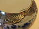 Delcampe - INCENSARIO CHINO DE PORCELANA Y METAL DORADO - Art Oriental