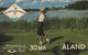 Aland, 4FINA, Aland Island Games - Golf, 2 Scans.    Serial Number Height Of 4mm - Aland