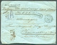 N°74-77-78 Obl. Sc ANVERS (VALEURS) Au Verso D'une Lettre ASSURE (griffe Encadrée) Du 11 Décembre 1908 Vers Ravensbrug + - 1905 Barba Grossa