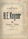 H.E. KAYSER : Etudes Pour Violon - Opus 20 - Cahiers N° 1 Et 2. - J-L