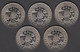 Nederland Set Penningen (5) Sail Den Helder 1997 2 Euro UNC - Pièces écrasées (Elongated Coins)