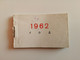 1962..USSR.. POCKET CALENDAR..SMALL BOOK..LENINGRAD - Petit Format : 1961-70