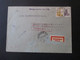 Russland 1930 Moskau - Frankfurt Einschreiben Luftpostbrief Roter Stempel Ra2 Mit Luftpost Befördert Luftpostamt Berlin - Cartas & Documentos