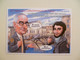 Carte Postale Illustrateur Bernard VEYRI / Dessin Unique Dédicace F Bibaud /  FIGEAC Carte Pirate Malvy Et Champollion - Veyri, Bernard