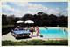 ► PONTIAC  Bonneville At US Pool Motel  - Automobile    (Litho In Canada.) - American Roadside