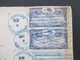 Dom.Rep. Dominica 1928 / 29 Luftpost / Air Mail Santiago - New York Correo Aero Mit Blauem Stempel. Dominikanische Repub - Dominikanische Rep.