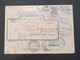 CSSR 1926 Paketkarte Nyrsko Neuern Sudetenland - Constantinople Rücks. Marken Der Türkei, Viele Stempel - Covers & Documents