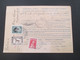 Delcampe - CSSR 1926 Paketkarte Nyrsko Neuern Sudetenland - Constantinople Rücks. Marken Der Türkei, Viele Stempel - Covers & Documents