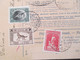 Delcampe - CSSR 1926 Paketkarte Nyrsko Neuern Sudetenland - Constantinople Rücks. Marken Der Türkei, Viele Stempel - Covers & Documents