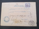 Delcampe - CSSR 1921 Hradschin Mucha 3er Streifen Paketkarte Wagstadt Sudetenland Mit Steuermarke Und Vielen Stempeln - Storia Postale