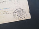 Delcampe - CSSR 1921 Hradschin Mucha 3er Streifen Paketkarte Wagstadt Sudetenland Mit Steuermarke Und Vielen Stempeln - Brieven En Documenten
