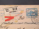 CSSR 1921 Hradschin Mucha Wert - Paketkarte Teplice Teplitz Schönau Sudetenland - Vranja Mit Steuermarke Und Vielen Stp. - Brieven En Documenten