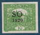 POLOGNE (SILESIE ORIENTALE) 1920 N° 2B  10 H Vert-jaune  (Timbre De Tchécoslovaquie) RRR - Silesia