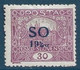 POLOGNE (SILESIE ORIENTALE) 1920 N° 25 30H Lilas Variété Surcharge 20 Tronqué  (Timbre De Tchécoslovaquie) - Schlesien