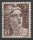 France 1945. Scott #539 (U) Marianne - 1945-54 Marianne De Gandon