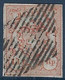 Suisse Rayon III Type I 15 Rappen Rouge Obl Grille Superbe Signé Calves - 1843-1852 Federale & Kantonnale Postzegels