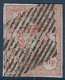 Suisse Rayon III Type I 15 Rappen Rouge Obl Grille Superbe Signé Calves - 1843-1852 Correos Federales Y Cantonales