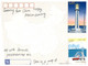 (X 14 A) Postcard Posted From China To Australia (with Many Stamps)  Lighthouse Stamp / At Night - Oblitérés