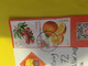 (X 14 A) Postcard Posted From China To Australia (with Many Stamps)  Fruits Stamp Etc - Oblitérés