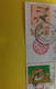 (X 14 A) Postcard Posted From China To Australia (with Many Stamps) Great Wall - Usados