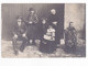 Carte Photo à Situer Cour De Ferme ? Famille 2 Femmes & 2 Hommes Maquignon ? Fillette Et Garçon Avec Manteau De Fourrure - A Identificar