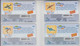 BRASIL 2003 TRAFFIC AIRPORT AVIATION PUZZLE OF 4 CARDS - Puzzles