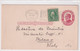 USA - 1914 - CARTE ENTIER Avec MECA DRAPEAU De HANOVER (N.H) => MILAN (ITALY) - FLAG - Poststempel