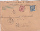 TUNISIE - 1902 - ENVELOPPE RECOMMANDEE De TUNIS => PARIS - Lettres & Documents