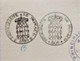 FISCAUX DE MONACO PAPIER TIMBRE 1936 BLASON 50 C ET 1f50 FILIRANE LOUIS  II - Fiscale Zegels