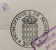 FISCAUX DE MONACO  TIMBRE à L'extraordinaire 1952 BLASON  30FRS Filigrane RAINIER III - Fiscale Zegels