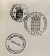 FISCAUX DE MONACO  PAPIER TIMBRE 1952 BLASON  15 Fr + Complément Payé Au Tarif De 1949  Filigrane RAINIER III - Fiscales