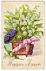 Fantaisies :  Muguet : Heureuse Année: Carte Gaufrée : - Altri & Non Classificati