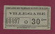 251120A - TICKET CHEMIN DE FER - FRANCE Tramway De FONTAINEBLEAU Ville Gare 08497 O 30 Cmes - Europa