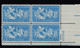 Sc#1123, Plate # Block Of 4 MNH, 4c Fort Duquesne Issue, Fort Pitt, Pittsburgh, Young Geo. Washington, Seven Years' War - Plate Blocks & Sheetlets