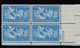 Sc#1123, Plate # Block Of 4 MNH, 4c Fort Duquesne Issue, Fort Pitt, Pittsburgh, Young Geo. Washington, Seven Years' War - Plattennummern