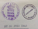 FISCAUX DE MONACO PAPIER TIMBRE 1942 BLASON 2FR  EN VIOLET  FILIRANE LOUIS  II 2 PAGES TIMBREES - Steuermarken