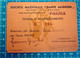 Società Nazionale Dante Alighieri Tessera 1941 Parma - Membership Cards