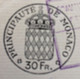 FISCAUX DE MONACO PAPIER TIMBRE 1953 BLASON 30 FR  Filigrane RAINIER III - Steuermarken