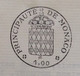 FISCAUX DE MONACO PAPIER TIMBRE 1981  BLASON1F00   Filigrane RAINIER III FEUILLE DOUBLE - Steuermarken