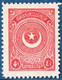 Turkey 1924 4½ Pia Perff 11  MH 2011.2715 Ayyildiz Second Printing - Unused Stamps