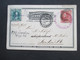 Venezuela Ganzsache Weltpostverein 1905 Mit Zusatzfrankatur Federzug Und Violetter Stempel + Stp. Brookley Nach London - Venezuela