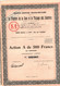 Action  De 500 Frcs Au Porteur -  Société Anonyme Pour La Filature De La Soie Et Le Tissage Des Soieries - Lyon 1931. - Textile