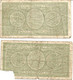 Italia 1944. N. 2 Banconote Da 1 Lira - Alla Seconda Manca L'angolo In Basso A Sinistra. - Regno D'Italia – 1 Lira