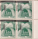 Rare Algerie, Timbres Taxe De France Surchargés EA T54-T58 Surcharge Typographique De Tlemcen Neufs** Blocs De 4/b4 - Sonstige & Ohne Zuordnung