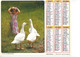 CALENDRIER DES POSTES 1988 ALMANACH DU FACTEUR ED LAVIGNE CHIEN OIE - Grand Format : 1981-90