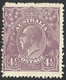 Australia  King George V--HEADS---,Four And Half Violet--MNH- - Ungebraucht