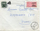 ALGERIE LETTRE AFFRANCHIE AVEC UN TIMBRE FISCAL "ALGERIE NF 0,25 IMPOT DE TIMBRE" DEPART BLIDA 10-1-1953 TAXEE EN FRANCE - Lettres & Documents